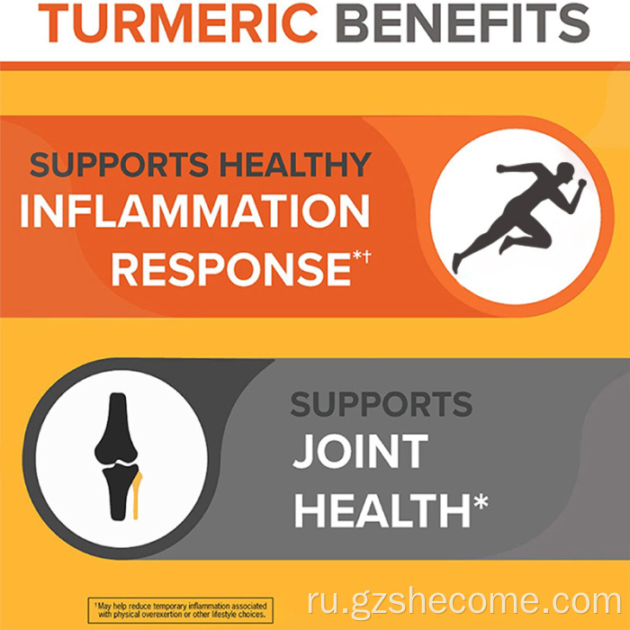 Увеличение экстракта куркумы Антиоксидантная куркума капсулы